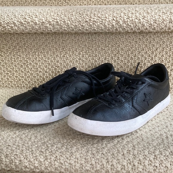 Converse All Star in black leather - Picture 1 of 7